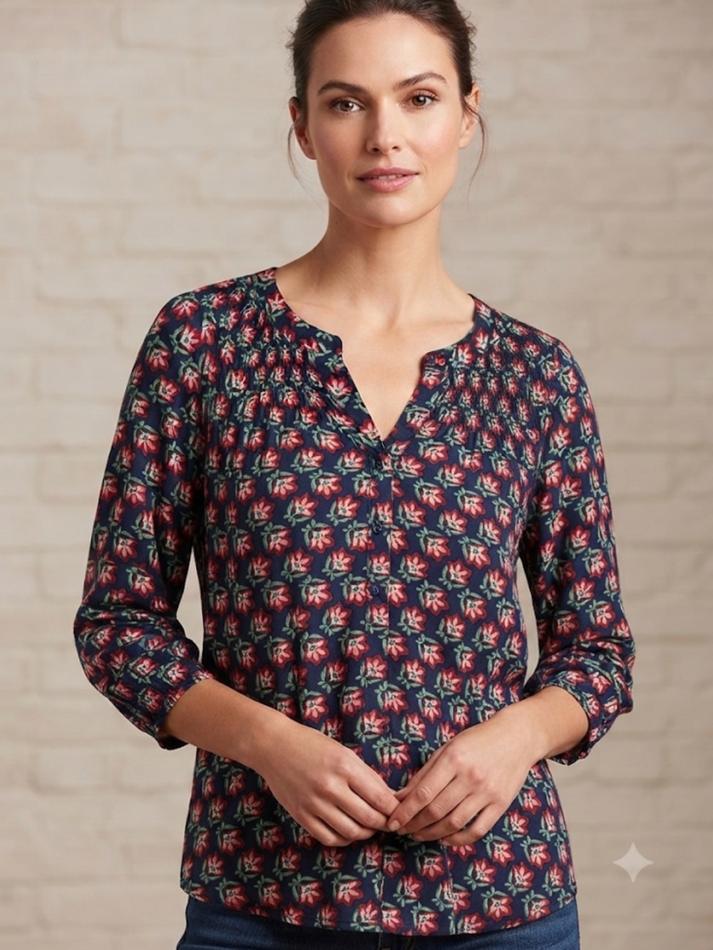 Croft & Barrow Patterned Top Size S